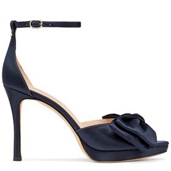 Kate spade new york Bridal Bow Women Satin Upper Bow Stiletto Heels Blue 10 M - Picture 4 of 6